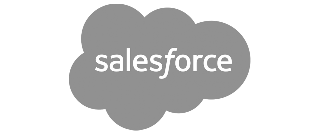Salesforce Health Cloud logo in grayscale