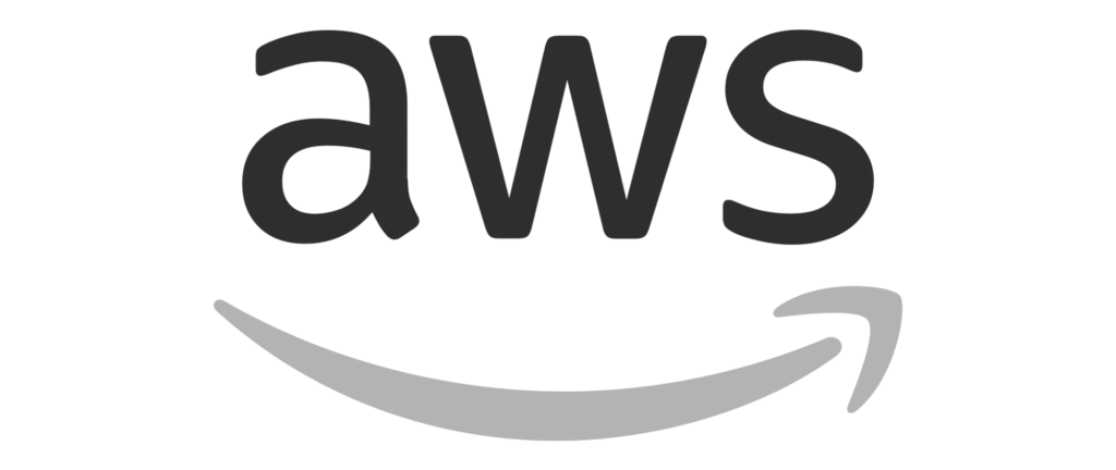 Amazon Web Services IT Technology logo in grayscale