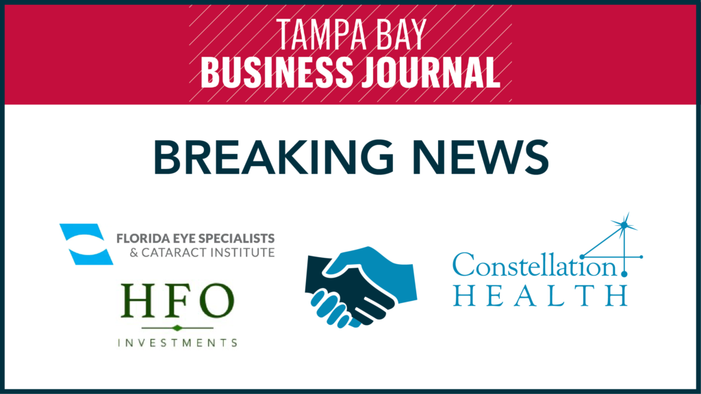 Tampa Bay Business Journal | FESCI | Florida Eye Specialists & Cataract Institute | HFO | Healthcare Article